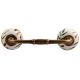 Olive County  Leaf Ceramic Bridge Handle